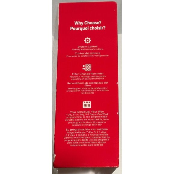 Honeywell Home RTH8560D‎ 7-Day Programmable Touchscreen Thermostat White - Picture 5 of 8